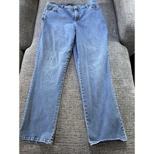 Lee Classic Fit Women Jeans Blue Wash Straight Leg Size 12‎ Short